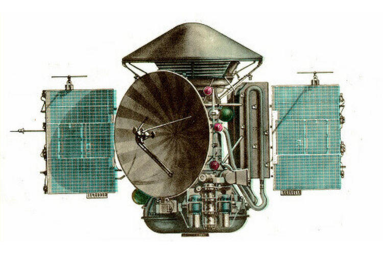 Schemat sondy Mars 3